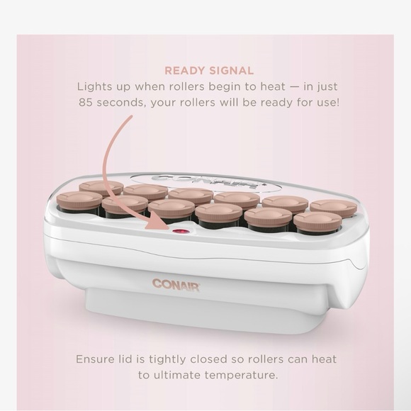 CONAIR - White and Pink Hair Rollers NWOT - Picture 10 of 11